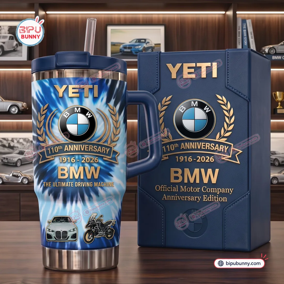 BMW 110th Anniversary 1916-2026 Handle Tumbler BMW 110th Anniversary 1916-2026 Handle Tumbler