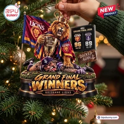 Brisbane Lions 2026 AFL Premiers Resin Ornament