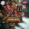 Front view of Brisbane Lions 2026 AFL Premiers resin ornament featuring a crowned lion holding a trophy.