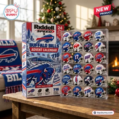 Buffalo Bills Riddell Mini Helmet Advent Calendar