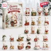 Front view of Bunny Christmas 2026 Advent Calendar box alongside twenty-four miniature rabbit figurines.