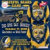 Promotional graphic featuring a blue and gold tie-dye California Golden Bears Grateful Dead college hoodie.