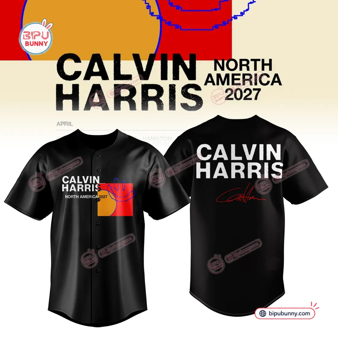 Calvin Harris North America 2027 Black Baseball Jersey Calvin Harris North America 2027 Black Baseball Jersey