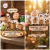 Split view of Charlie Brown 60th Anniversary 1966-2026 Christmas Ornament featuring characters in ghost costumes.