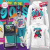 Front and back view of Coastal Carolina Chanticleers 90s Friday Night Hoodie with retro graphics.