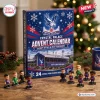 Front angle of a blue Crystal Palace FC Advent Calendar box surrounded by miniature player figurines.
