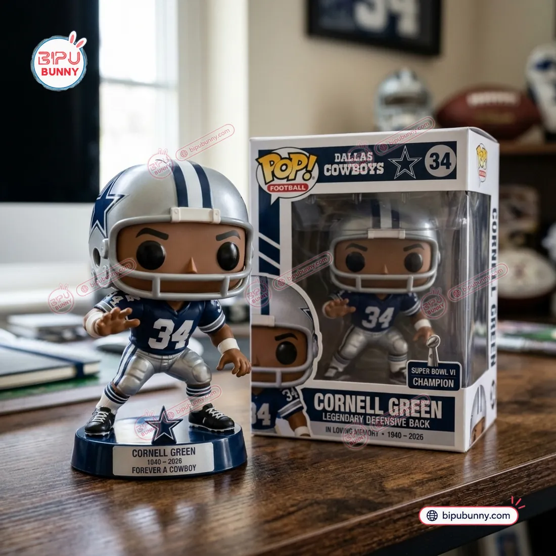 Dallas Cowboys Cornell Green Legendary Defensive Back Vinyl Figure Dallas Cowboys Cornell Green Legendary Defensive Back Vinyl Figure
