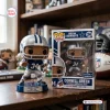 Front view of the Dallas Cowboys Cornell Green vinyl figure standing outside its box.