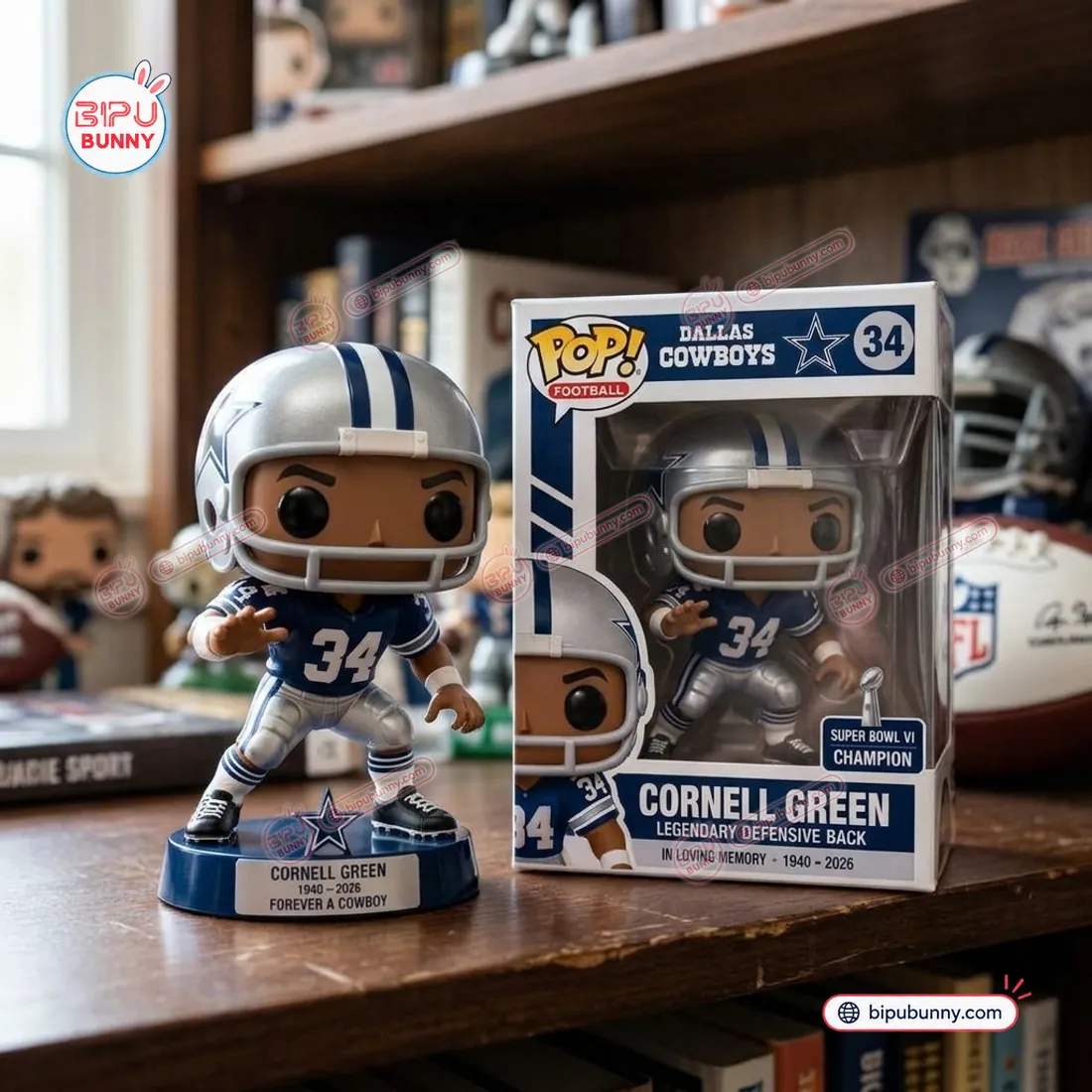 Dallas Cowboys Cornell Green Legendary Defensive Back Vinyl Figure Dallas Cowboys Cornell Green Legendary Defensive Back Vinyl Figure