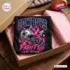 Folded Dallas Cowboys NFL Breast Cancer Awareness Shirt inside a gift box with pink ribbon and football helmet graphic.
