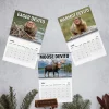 Flat lay of the Danny DeVito National Parks & Wildlife Wonders 2027 Wall Calendar interior pages.