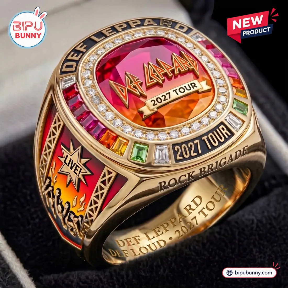 Def Leppard Rock Brigade 2027 Tour Ring Def Leppard Rock Brigade 2027 Tour Ring