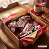 Top view of Delta Sigma Theta Elephant Air Max Plus Sneaker in a shoebox.