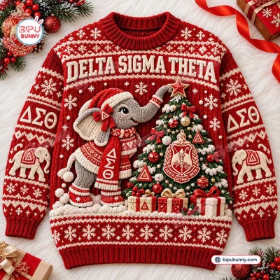 Delta Sigma Theta Ugly Christmas Sweater Delta Sigma Theta Ugly Christmas Sweater