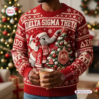 Delta Sigma Theta Ugly Christmas Sweater