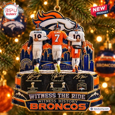 Denver Broncos Peyton Manning Elway Nix Ornament