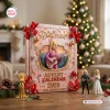 Front view of the Dolly Parton 80th Anniversary Advent Calendar 2026 in pink with figurines.