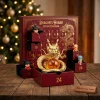Dragon Ball 40th Anniversary Advent Calendar rigid collector vault box with slide-out velvet drawers and Day 24 golden chrome chibi Shenron