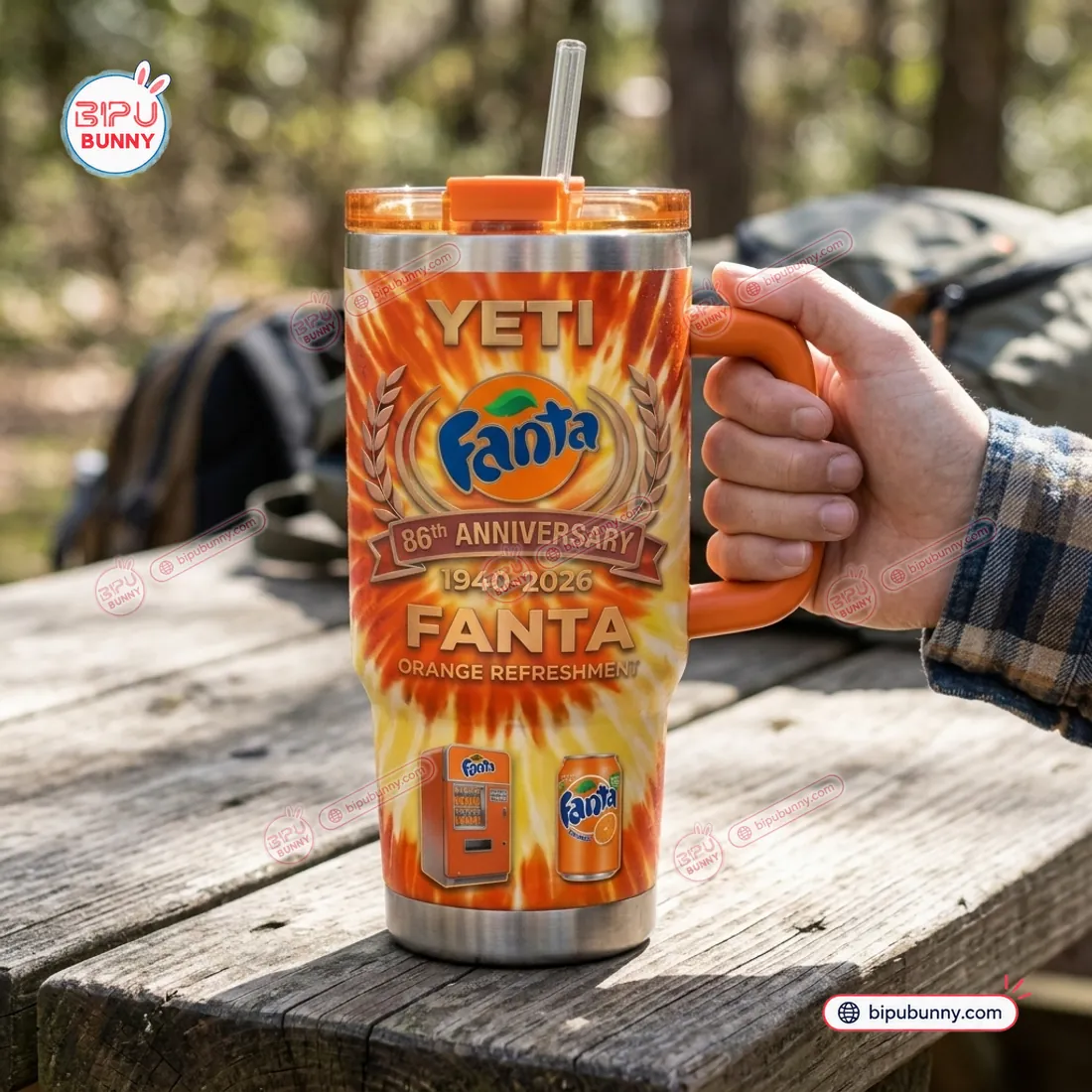 Fanta 86th Anniversary YETI Handle Tumbler Fanta 86th Anniversary YETI Handle Tumbler
