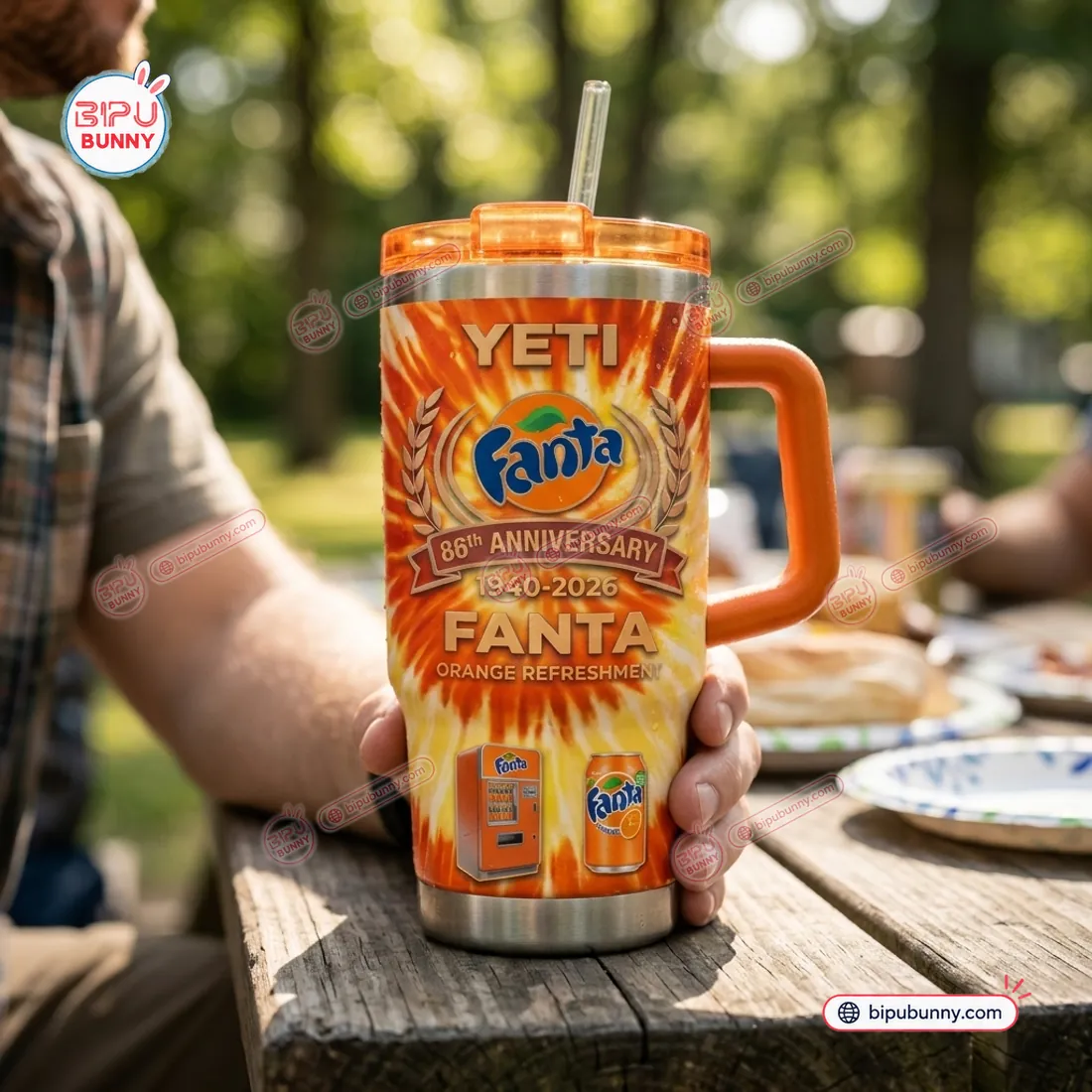 Fanta 86th Anniversary YETI Handle Tumbler Fanta 86th Anniversary YETI Handle Tumbler