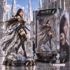 Front view of Final Fantasy Tifa Lockhart 40th Anniversary Figure with packaging box and detailed base.