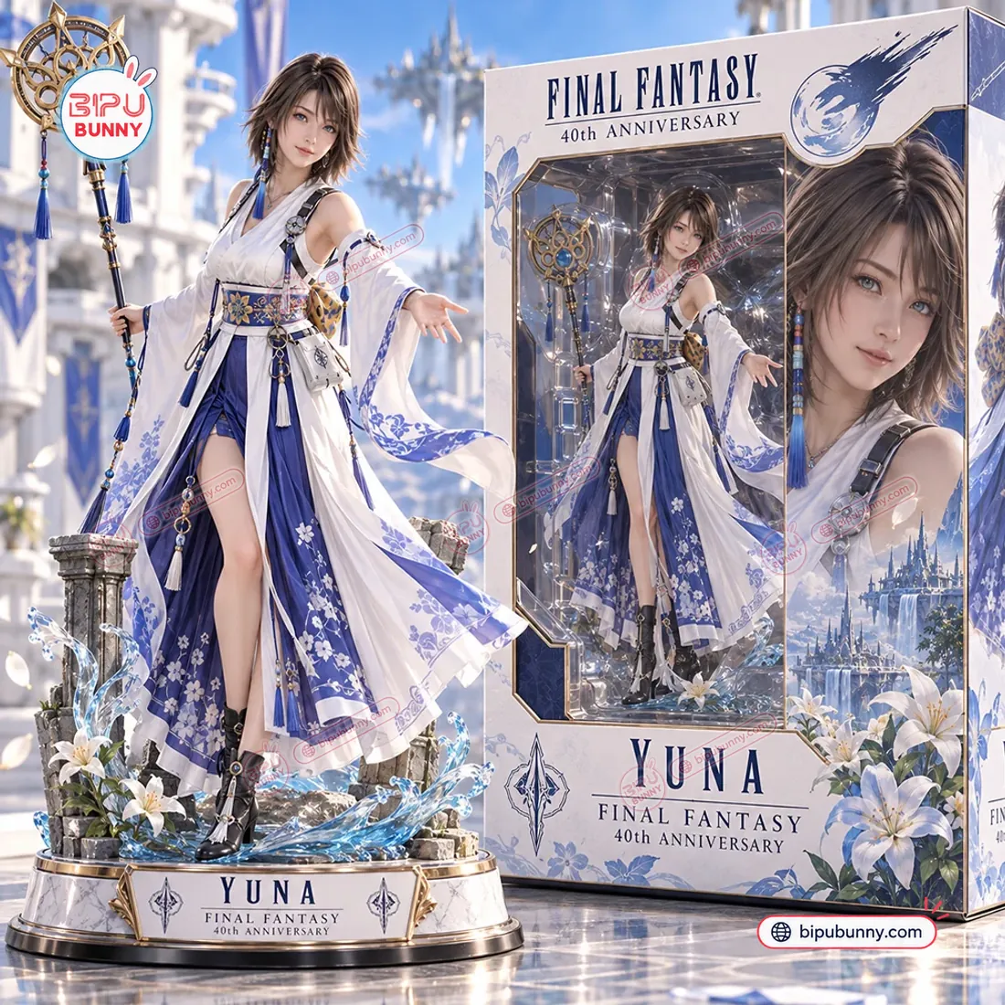 Final Fantasy Yuna 40th Anniversary Collectible Figure Final Fantasy Yuna 40th Anniversary Collectible Figure
