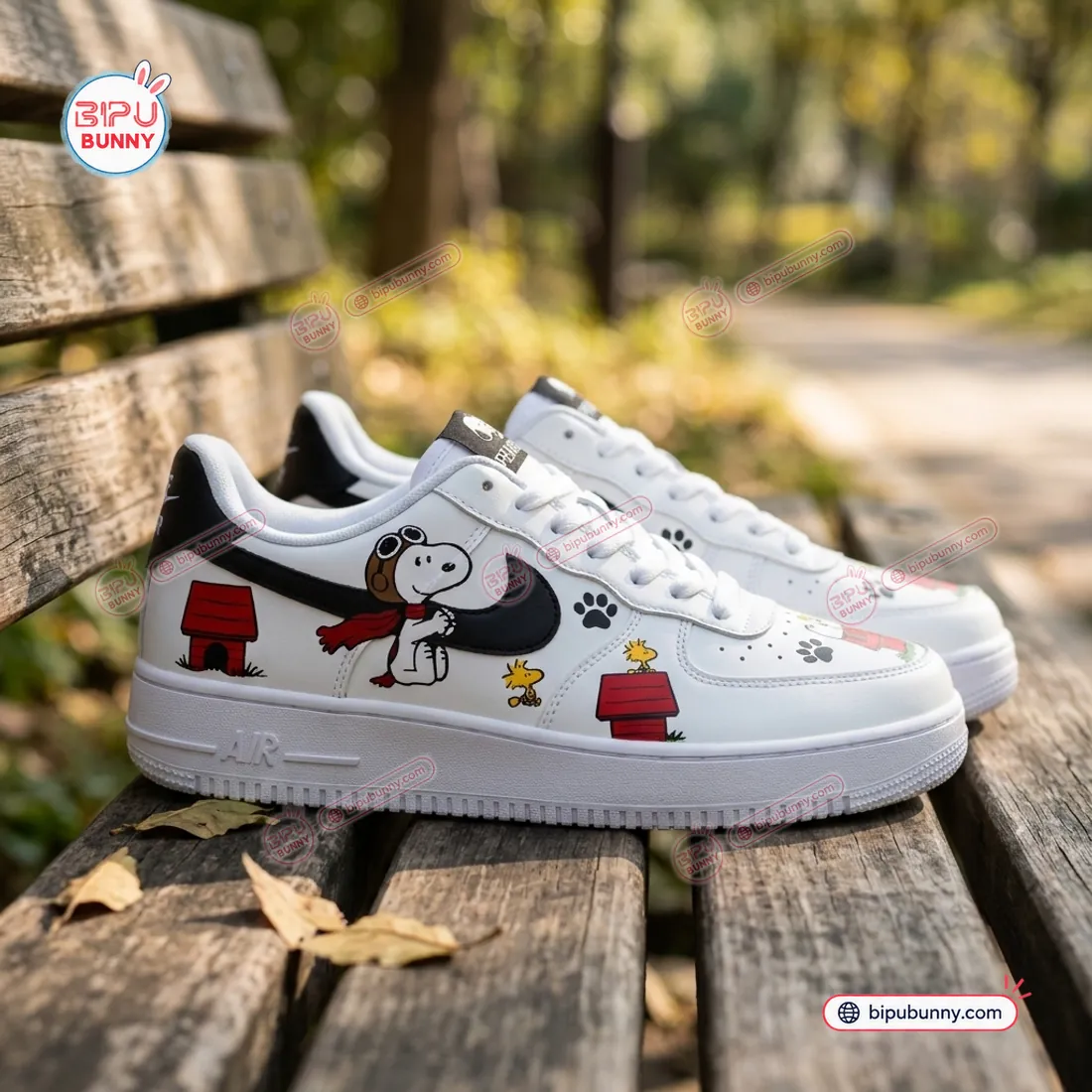 Flying Ace Snoopy Low-Top Air Force Sneakers Flying Ace Snoopy Low-Top Air Force Sneakers
