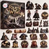 Front view of Fourth Wing The Empyrean 2026 Advent Calendar box alongside miniature dragon figurines and fantasy props.