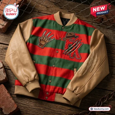 Freddy Krueger Baseball Varsity Jacket
