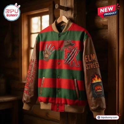 Freddy Krueger Nightmare Varsity Jacket