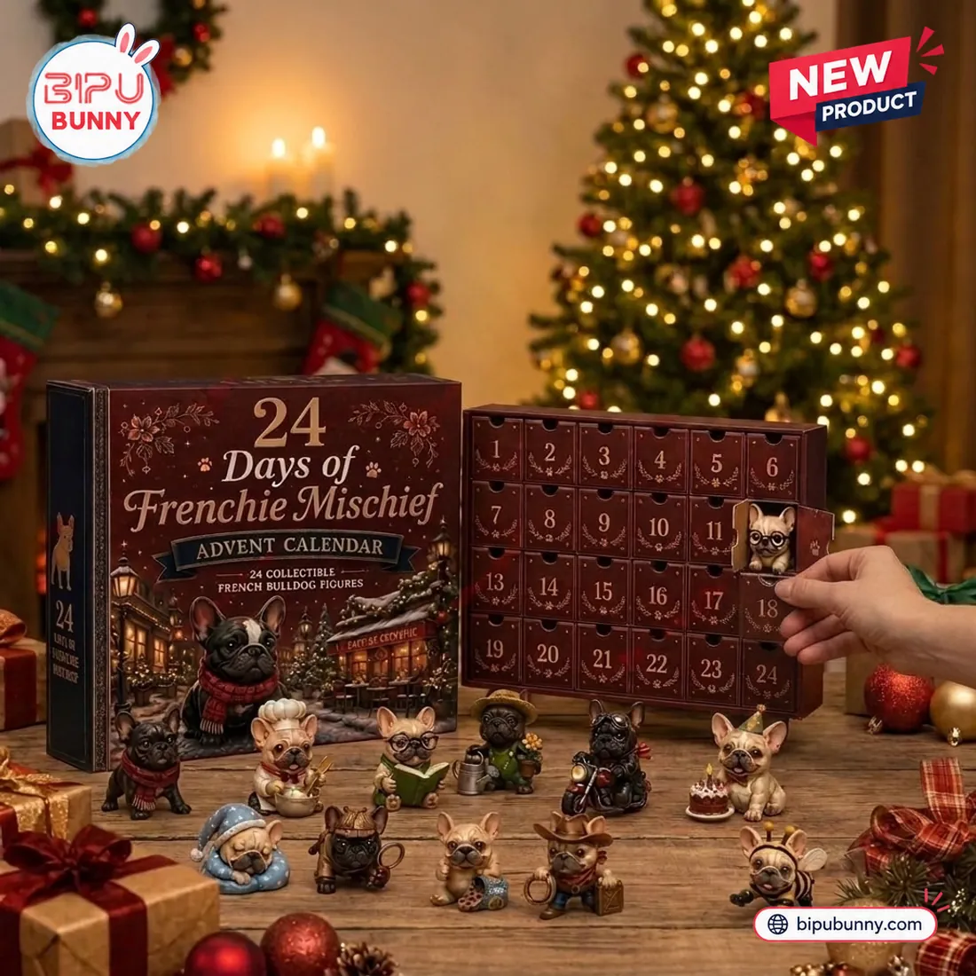 French Bulldog Christmas Advent Calendar French Bulldog Christmas Advent Calendar