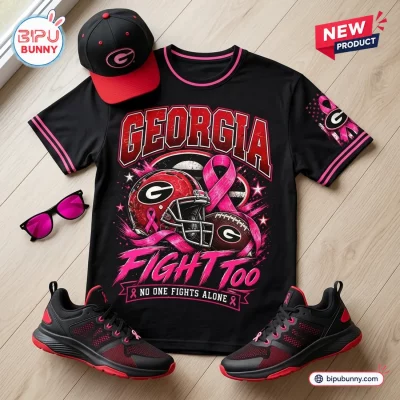 Georgia Bulldogs Breast Cancer Awareness Shirt