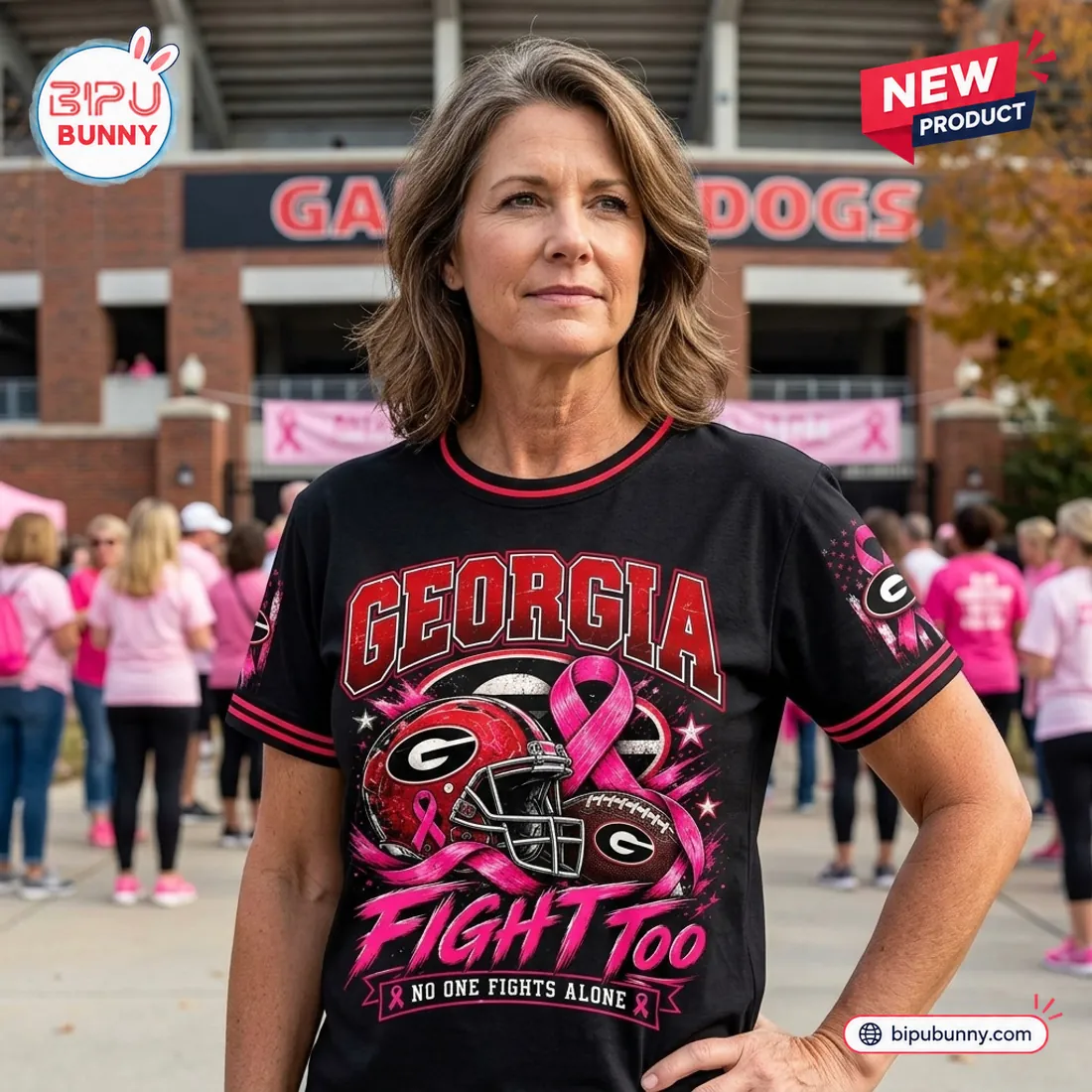 Georgia Bulldogs Breast Cancer Awareness Shirt Georgia Bulldogs Breast Cancer Awareness Shirt