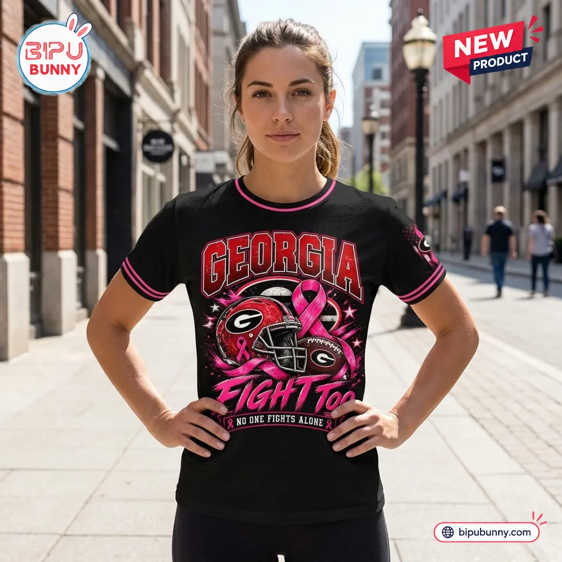 Georgia Bulldogs Breast Cancer Awareness Shirt Georgia Bulldogs Breast Cancer Awareness Shirt