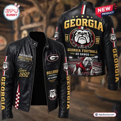 Georgia Bulldogs Football Leather Jacket