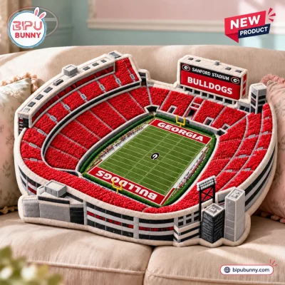 Georgia Bulldogs Sanford Stadium Plush Pillow