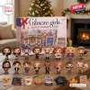 Front view of Gilmore Girls Advent Calendar 2026 box with toy figures and miniature accessories.