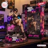 Front view of the Grand Theft Auto VI x Ada Wong Vinyl Figure with custom Vice City base and packaging.