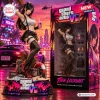 Grand Theft Auto VI x Tifa Lockhart vinyl figure standing on a beach themed base next to its packaging box.