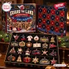 Front view of Guard The Land Baseball 2026 Advent Calendar with 24 numbered doors and ornament set.
