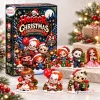 Front view of Horror Christmas Advent Calendar Blind Box packaging displayed with spooky chibi holiday figures.