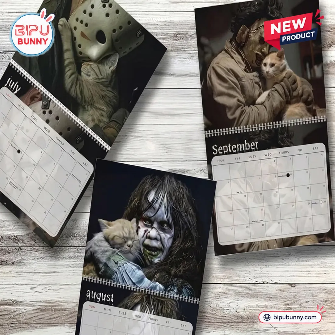 Horror Movie and Cats 2027 Wall Calendar Horror Movie and Cats 2027 Wall Calendar