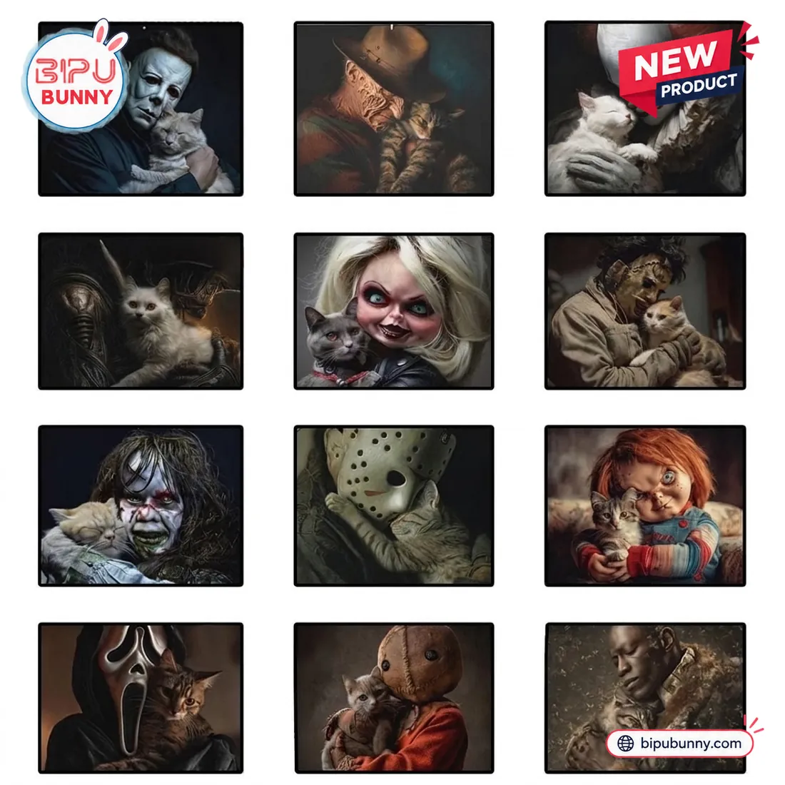Horror Movie and Cats 2027 Wall Calendar Horror Movie and Cats 2027 Wall Calendar