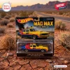 Front view of the Hot Wheels 1979 Ford Falcon XB Sedan Diecast Car packaged in a desert themed blister card.