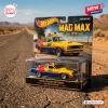 Packaging front view of the Hot Wheels 1979 Ford Falcon XB Sedan diecast car on a desert road backdrop.