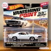 Packaging front view of the Hot Wheels Vanishing Point 1970 Dodge Challenger R/T Die-Cast Car.