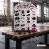 Front view of HYROX Fitness Advent Calendar 2026 on a wooden gym bench.