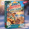 Front view of a Jimmy Buffett Holiday Advent Calendar box featuring a tropical beach concert scene.