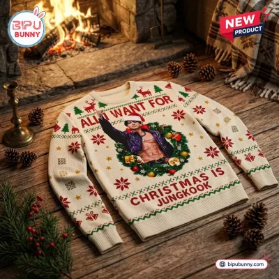 Jungkook Christmas Holiday Ugly Sweater