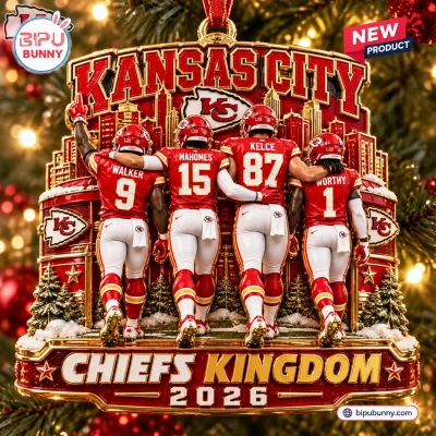 Kansas City Chiefs Kingdom 2026 Christmas Ornament